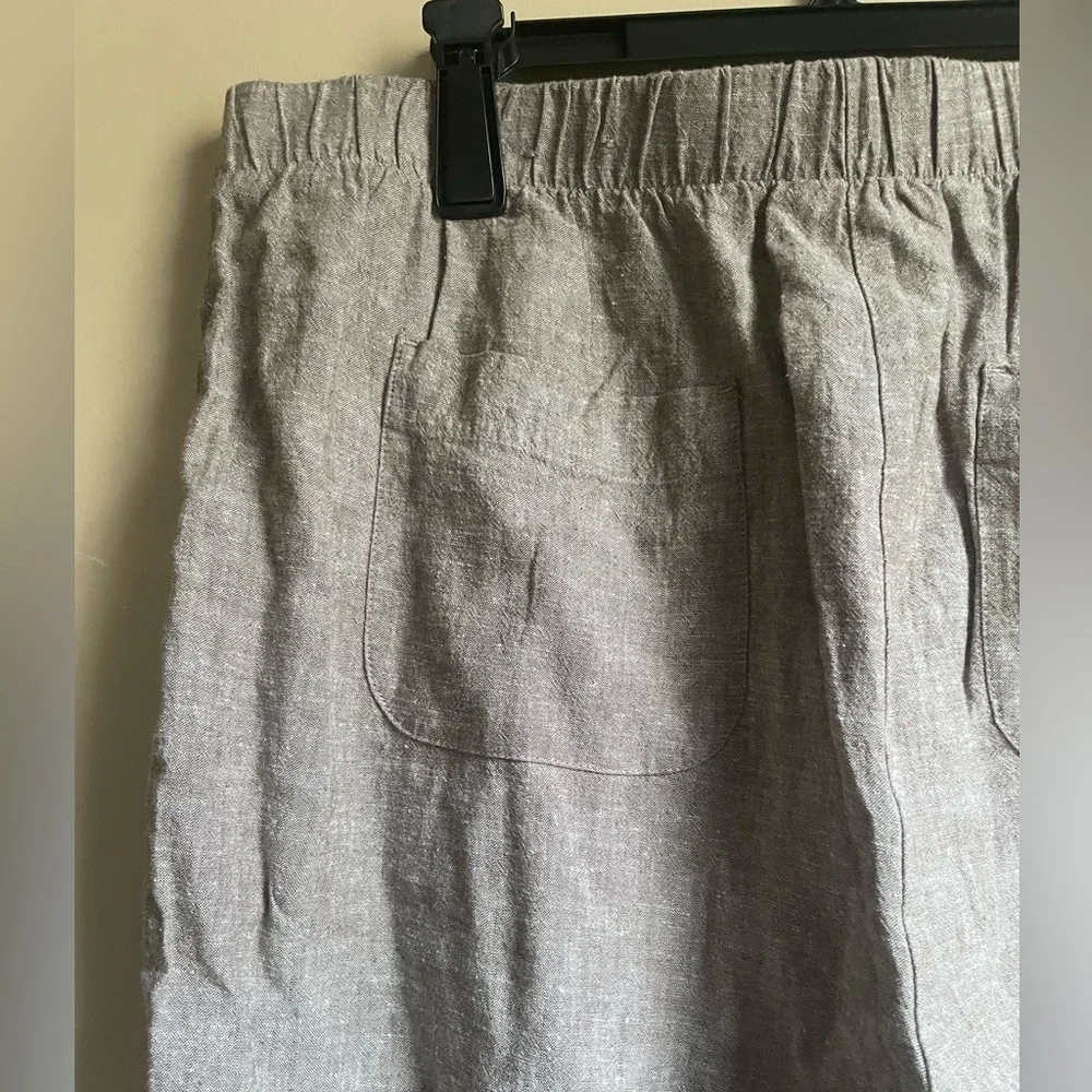 Chicos Women’s Linen Blend pull on Pants size L career